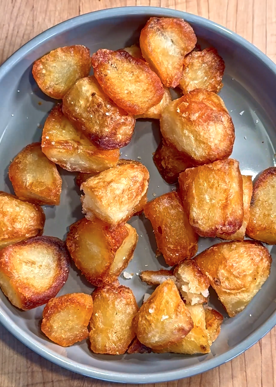 Oven Roasted Potatoes with Duck Fat and Rosemary Salt