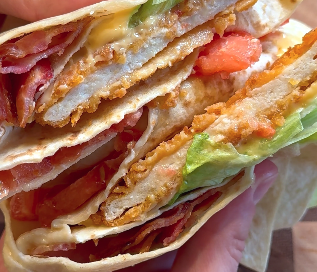 Air Fryer Chick fil A Chicken BLT Wraps